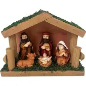 Saska Garden CHRISTMAS NATIVITY SCENE 15X6.5X11CM