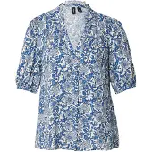Vero Moda Chemisier 'VMEASY JOY' écru / bleu / bleu clair