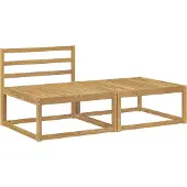 vidaXL , lot de 2 tabourets d'extérieur en polyester, blanc