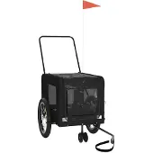 Syfax Remorque de vélo pour animaux de compagnie noir
