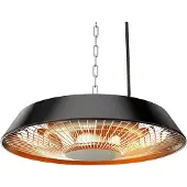 Neo Chauffage de plafond 1500W, aluminium, sans télécommande, interrupteur marche/arrêt, élément chauffant à lampe halogène, IP44