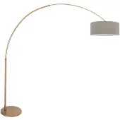 Steinhauer Lampe à arc doré Sparkled Light avec capuche grise