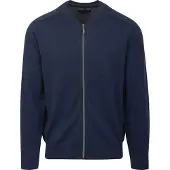 Casamoda Cardigan Zippé Bleu Marine