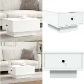 vidaXL Table basse blanche 60x45x31 cm Bois composite