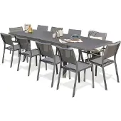 DCB Groupe Ensemble repas de jardin 10 places en aluminium