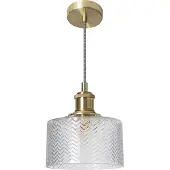 LEDKIA Suspension Verre Matisse Doré
