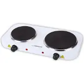 Esperanza Cuisinière électrique EKH014W 2 zones Blanche
