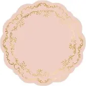 Party Deco Tischsets, Dirty Pink, 35 cm, 6 Stk (6 pcs, 35.50 cm)
