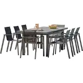 DCB Groupe Ensemble repas de jardin en aluminium