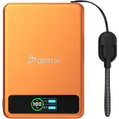 Bmx SolidSafe Powerbank Magnétique – Capacité de Charge Simultanée C1 et Qi2 – Design Compact et Portable – Construction Durable - Orange