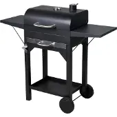 Progarden Barbecue au charbon de bois sur roulettes 48 x 32 cm