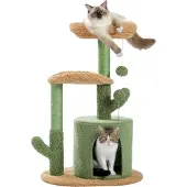 Markenlos Arbre à chat pour chats - 78 cm - 6,39 kg - Vert