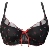 SugarShape Soutien-gorge 'Belle' émeraude / rouge sang / noir