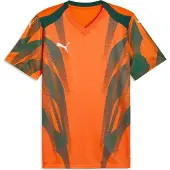 Puma Hommes, T-shirt de sport, teamFINAL Graphic+ Jersey (M), Blanc, Orange, M