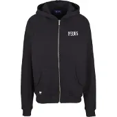 PEQUS Veste de survêtement noir / blanc