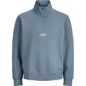 Jack & Jones Soho Half Zip Sweatshirt Bleu L Homme