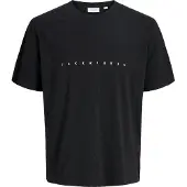 Jack & Jones T-Shirt 'JJEStar' noir / blanc