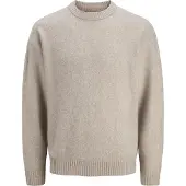 Jack & Jones Pull-over 'JJESoho Ollie' beige chiné