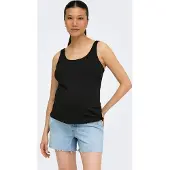 ONLY Maternity Haut 'OLMBloom' noir / blanc