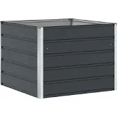 vidaXL Jardinière Anthracite 100 X 100 X 75 Cm Acier