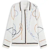 Tommy Hilfiger Chemisier bleu foncé / abricot / blanc