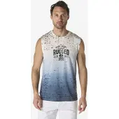 KOROSHI T-Shirt saphir / bleu clair / noir / blanc cassé