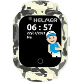 Helmer Montre tactile intelligente avec localisation GPS et caméra - LK 710 4G gris