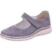 Semler Lena : Chaussures pour femmes, chaussures basses, mocassins, chaussures de ville, couleur bleue, pour le quotidien