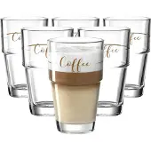 Leonardo Latte Macchiato Verre Solo Café 410 ml, Tasse, Transparent
