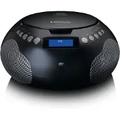 Lenco SCD-341BK - Boombox avec radio DAB+/ FM et Bluetooth - Radio à piles ou sur secteur