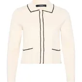 Vero moda Cardigan 'VMGOLD' crème / noir