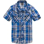 Brandit Chemise 'Roadstar' bleu / blanc