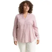 Tom Tailor Women + Chemisier rose / blanc