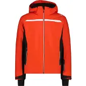 CMP Veste de ski homme en twill avec capuche amovible orange 50