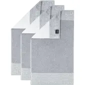 Cawoe Serviette platine / blanc