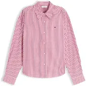 Tommy Hilfiger Chemisier 'Boxy Fit' bleu marine / rose / magenta / blanc
