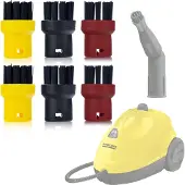 Rosfix lot de 6 brosses rondes pour nettoyeur à vapeur Kärcher