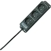 Kopp Prise de courant Schuko triple 127015013 UNOversal KiSi Câble d'alimentation 1,4m an
