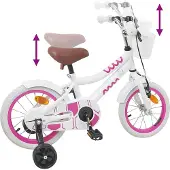 vidaXL Vélo pour enfant 16 pouces, pour les 4-6 ans, blanc