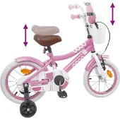 vidaXL Vélo pour enfant 16 pouces, pour les 4-6 ans, rose clair