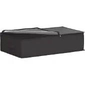 vidaXL Boîte de rangement avec fenêtre transparente, anthracite