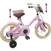 vidaXL Vélo pour enfants 14 pouces, pour les 3-5 ans, rose clair