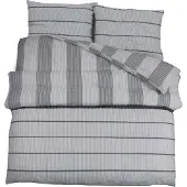 vidaXL Ensemble de literie Gris 220x240 cm coton
