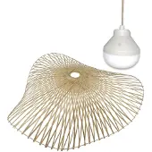 Lumisky Suspension Nomade Bambou Bois D50cm
