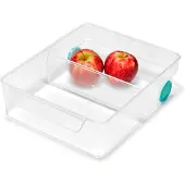 Joseph Joseph Organiseur de réfrigérateur , FridgeStore XL, avec poignée et roulettes, noir