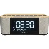 Kenwood CR-ST55DAB Radio-réveil bois fonction ASA, tuner FM/DAB+, Bluetooth, USB