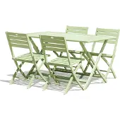 DCB Groupe Ensemble repas de jardin 4 places en aluminium