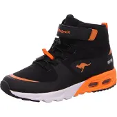 Kangaroos KX Hydro : chaussures de sport pour enfants, bottes d'hiver pour garçons, couleur noire, style décontracté