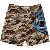 Santa Cruz Screaming Hand Swimming Shorts Beige 32 Homme