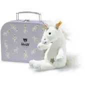 Steiff 708015 Unica Schlenker Licorne, peluche, 20 cm, blanche